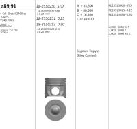 Transit 2.4 TDI 100PS V-347 2006-2013 +0.25 без охлаждения (камера 49 мм)