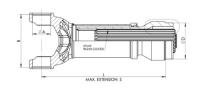 Шлицевая пара кардана со стороны подвесного (под крестовину 30mmx82mm) Transit 2000-2025