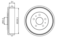Focus II 2004-2011 / Mazda 3 (228mm)