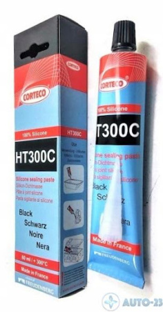 Герметик прокладочный черный CORTECO HT300C 80ml/+300C